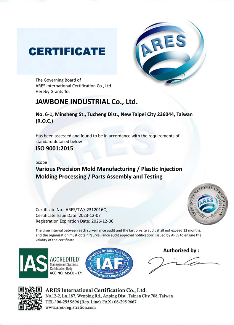 JAWBONE, ISO 9001:2015